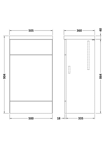 Hudson Reed WC Unit & Top