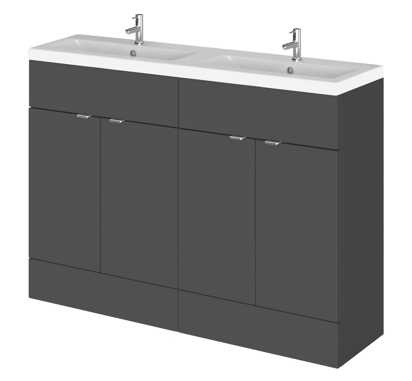 Hudson Reed 1200mm Vanity Unit & Double Ceramic Basin