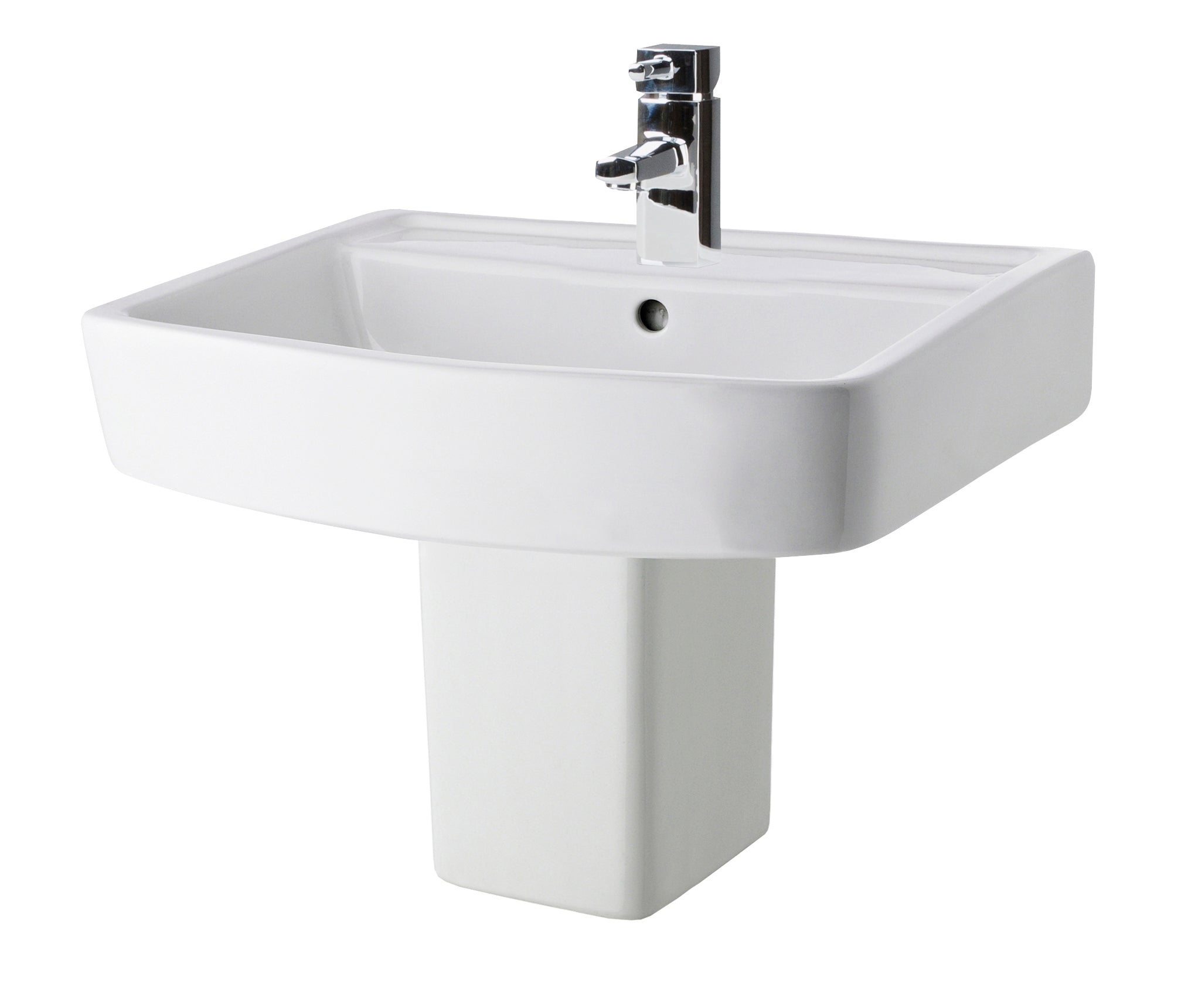 NUIE 520mm Basin & Semi Pedestal