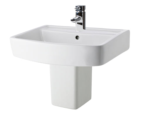 NUIE 520mm Basin & Semi Pedestal