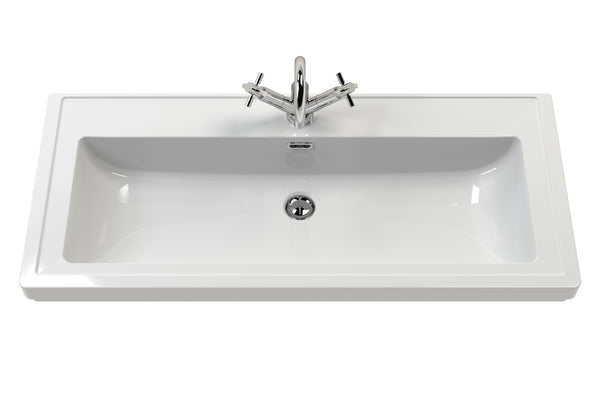 Hudson Reed HUDSON REED 1000mm 2-Door Unit & Classic Fireclay Basin 1TH