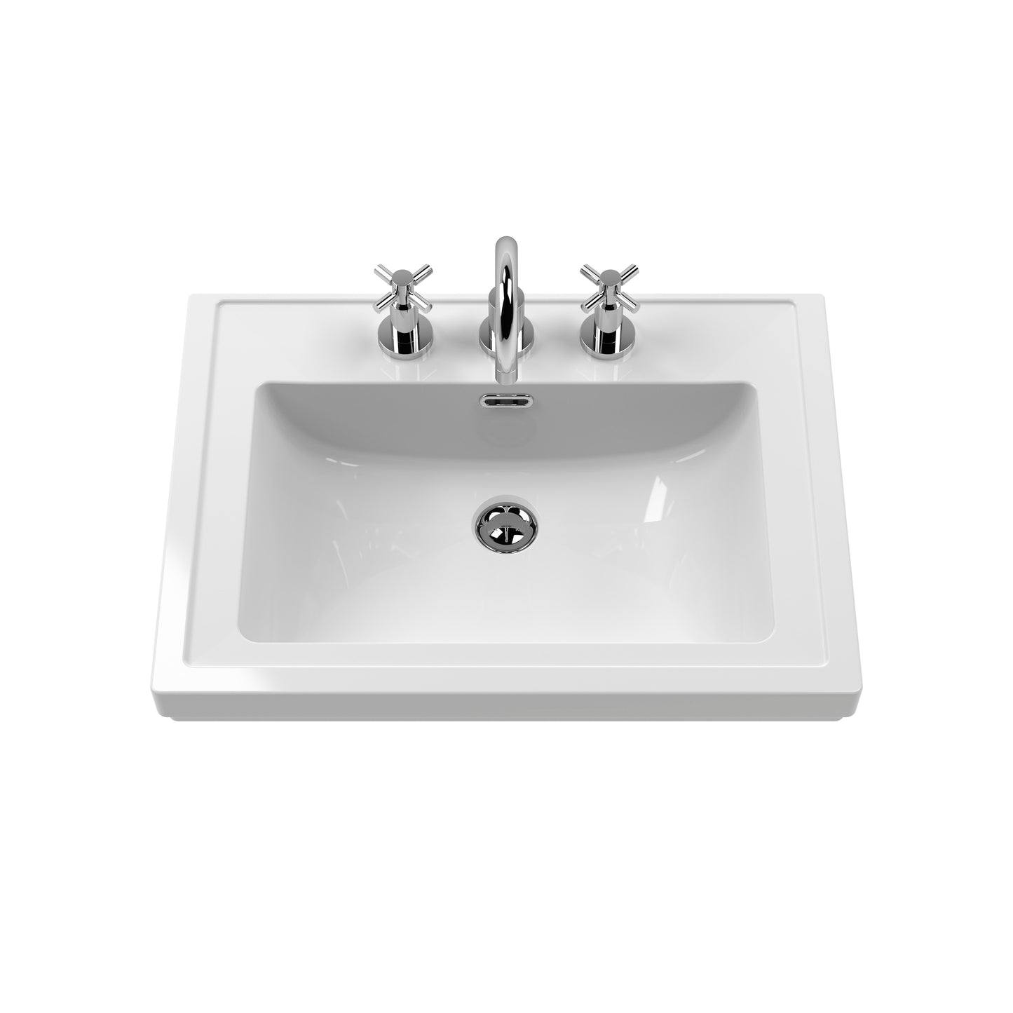 NUIE 600mm Wall Hung 1-Drawer Vanity & Basin 3TH