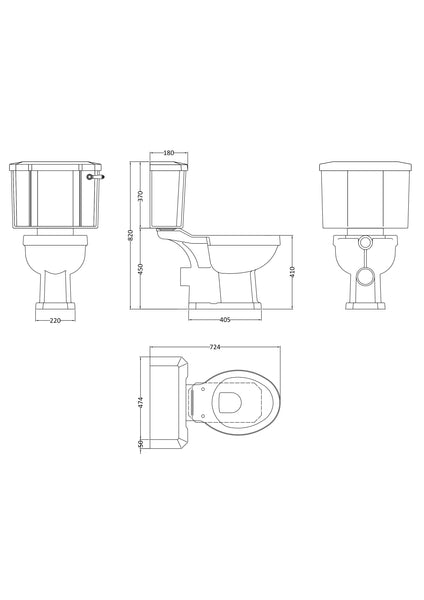 Hudson Reed Close Coupled Pan & Cistern
