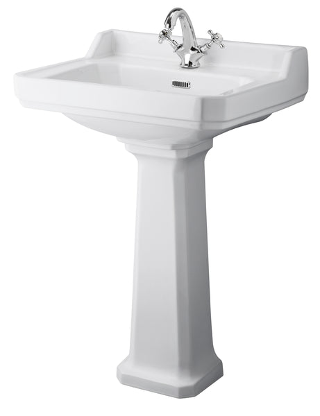Hudson Reed 600mm 1TH Basin & Comfort Height Ped