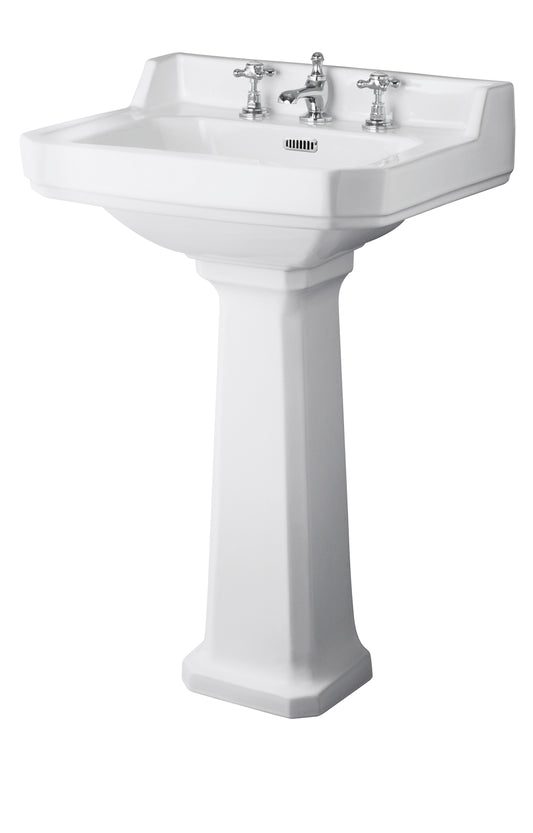 Hudson Reed 560mm 3TH Basin & Comfort Height Ped