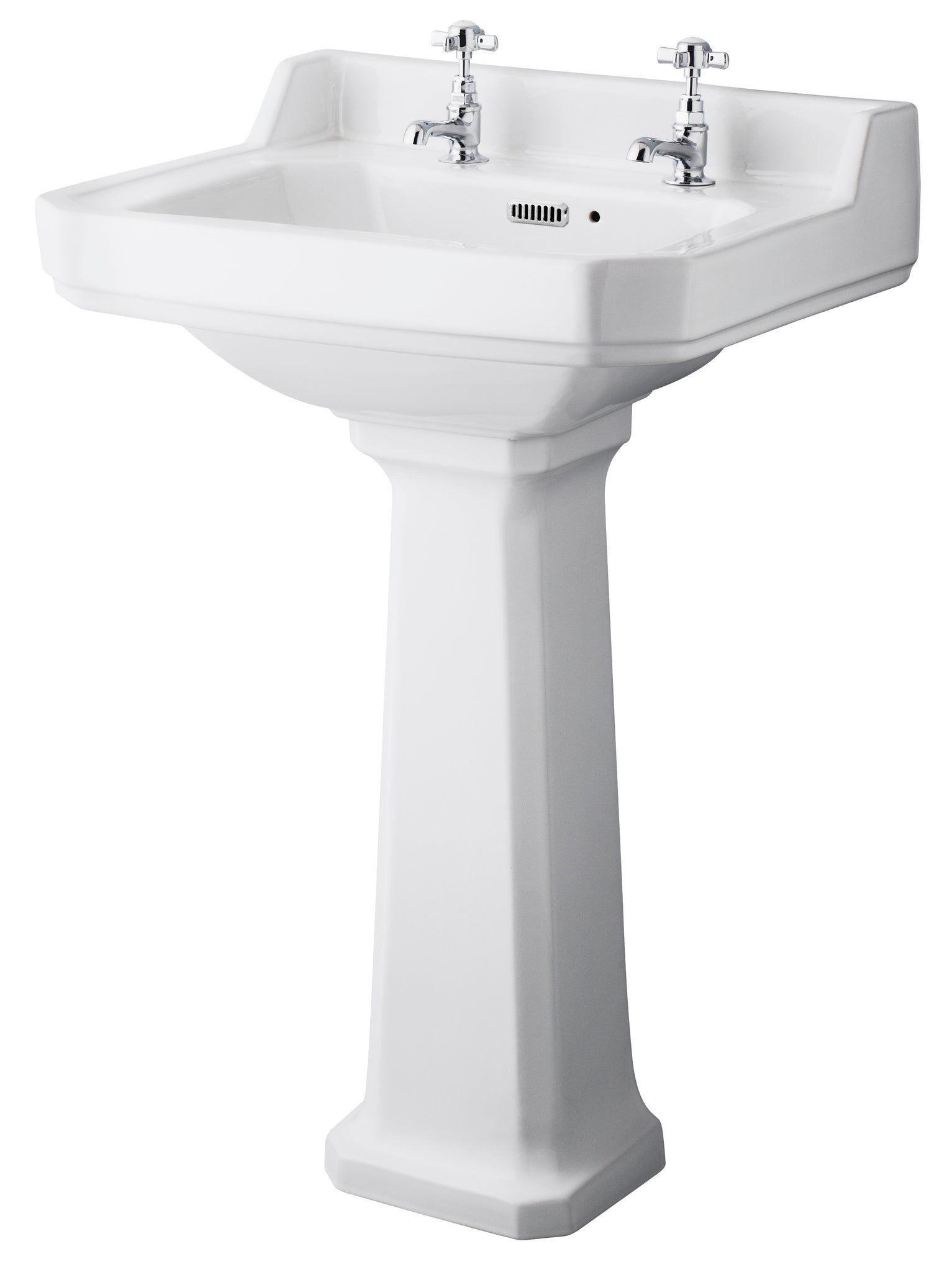 Hudson Reed 560mm 2TH Basin & Comfort Height Ped