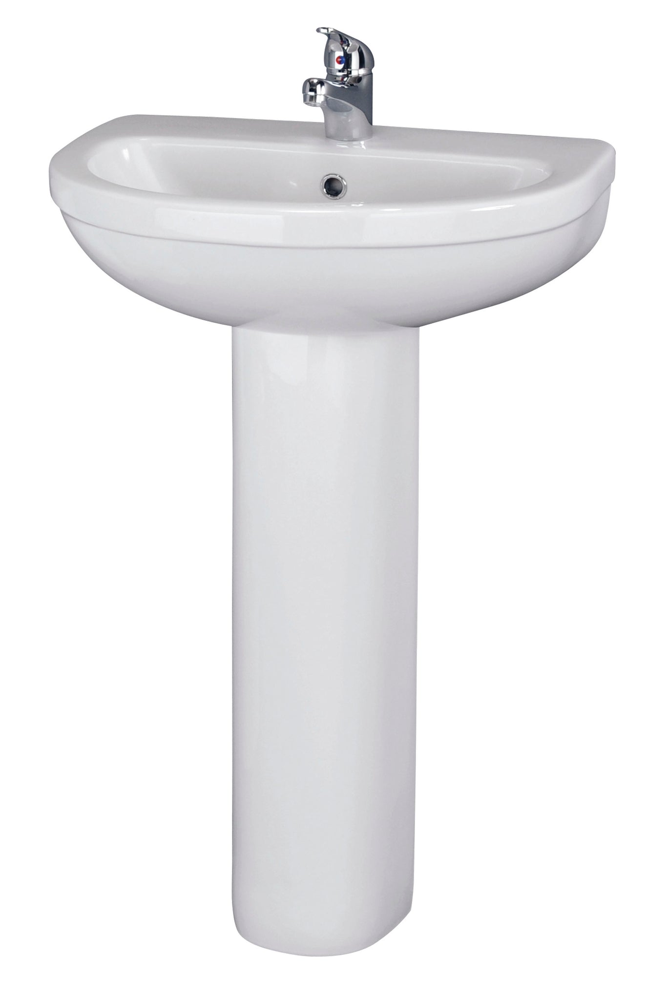 NUIE 550mm 1TH Basin & Pedestal