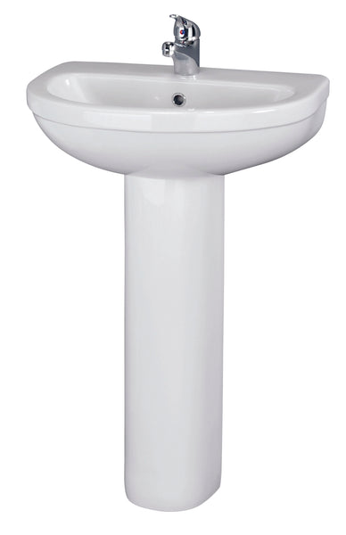 NUIE 550mm 1TH Basin & Pedestal