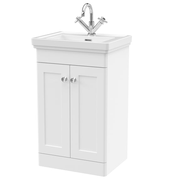 NUIE 500mm Floor Standing 2-Door Vanity & Basin 1TH