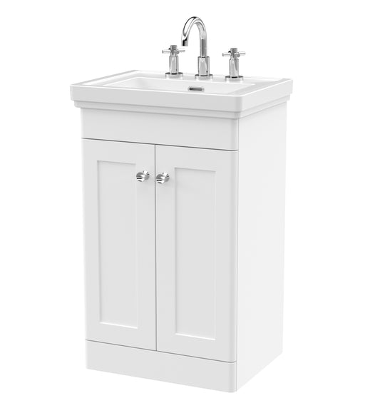 NUIE 500mm Floor Standing 2-Door Vanity & Basin 3TH
