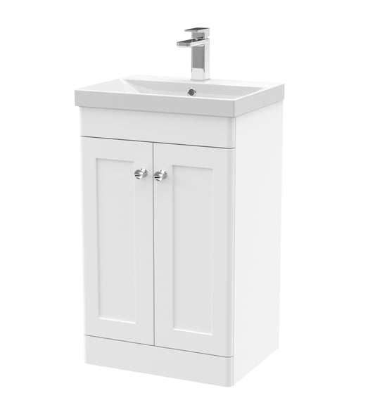 NUIE 500mm Floor Standing 2 Door Vanity & Basin 3