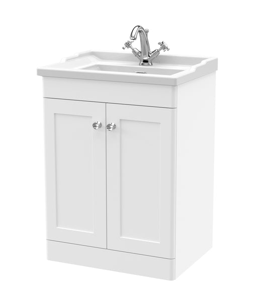 NUIE 600mm Floor Standing 2 Door Vanity & Basin 1TH