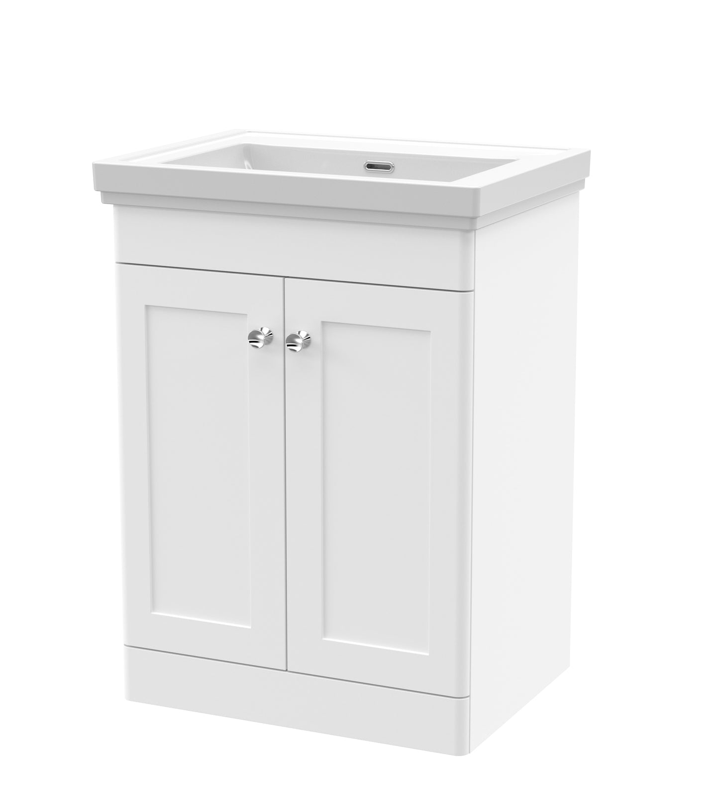 NUIE 600mm Floor Standing 2 Door Vanity & Basin 0TH