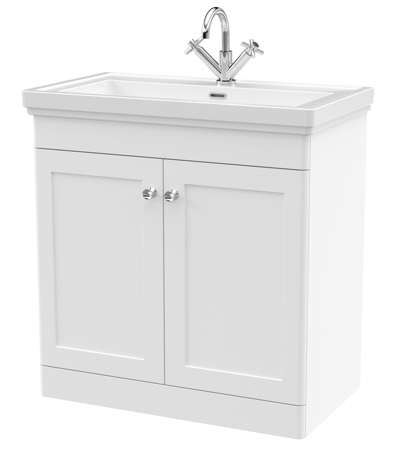 NUIE 800mm Floor Standing 2-Door Vanity & Basin 1TH