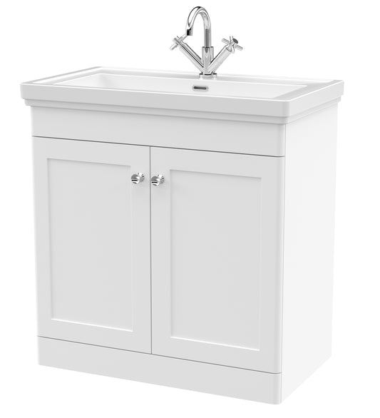 NUIE 800mm Floor Standing 2-Door Vanity & Basin 1TH