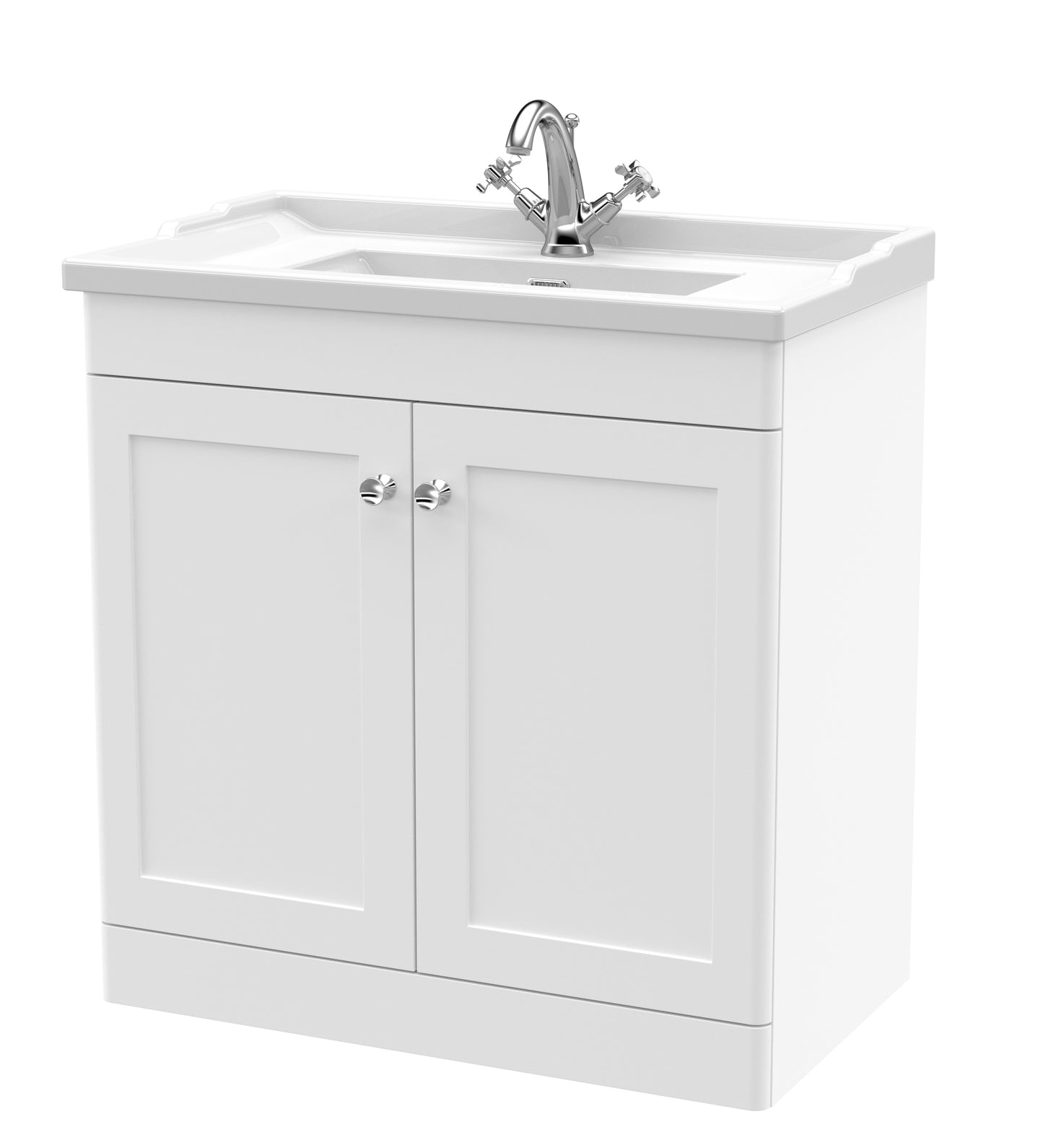NUIE 800mm Floor Standing 2 Door Vanity & Basin 1TH