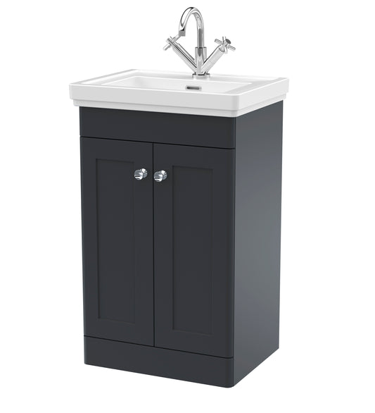 NUIE 500mm Floor Standing 2-Door Vanity & Basin 1TH
