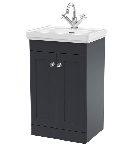 NUIE 500mm Floor Standing 2-Door Vanity & Basin 1TH