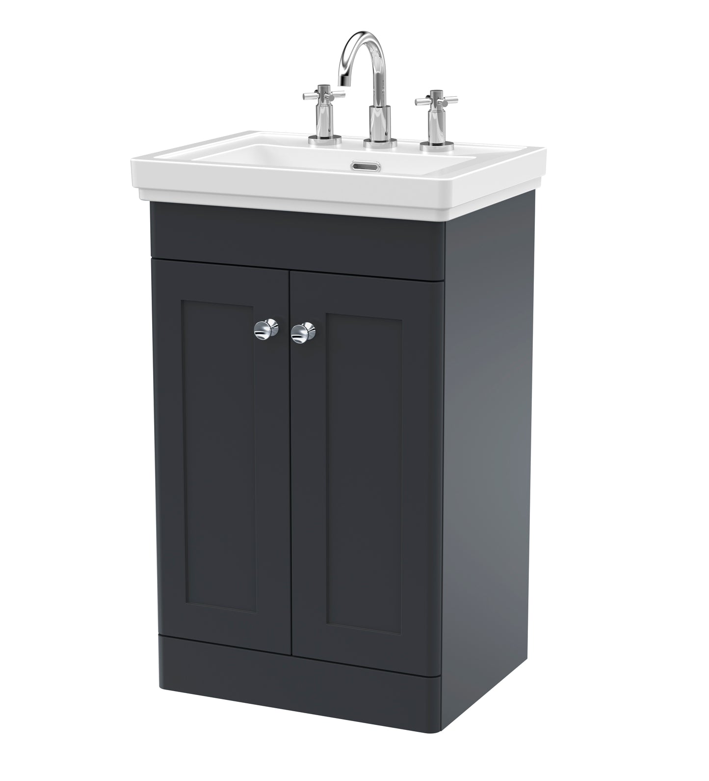 NUIE 500mm Floor Standing 2-Door Vanity & Basin 3TH
