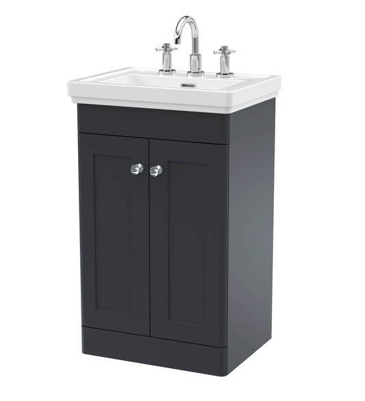 NUIE 500mm Floor Standing 2-Door Vanity & Basin 3TH