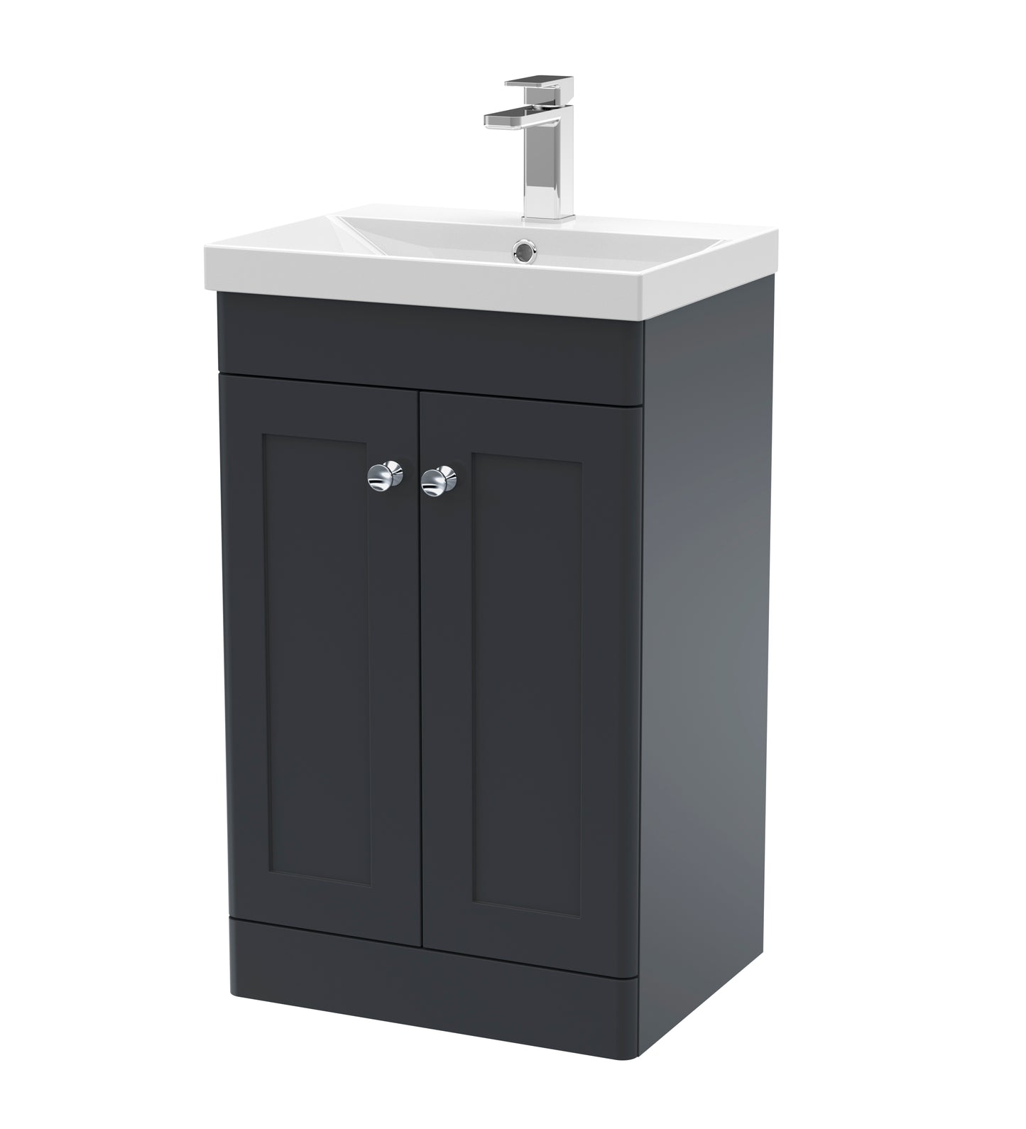 NUIE 500mm Floor Standing 2 Door Vanity & Basin 3