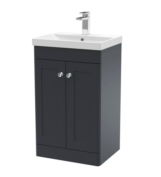 NUIE 500mm Floor Standing 2 Door Vanity & Basin 3