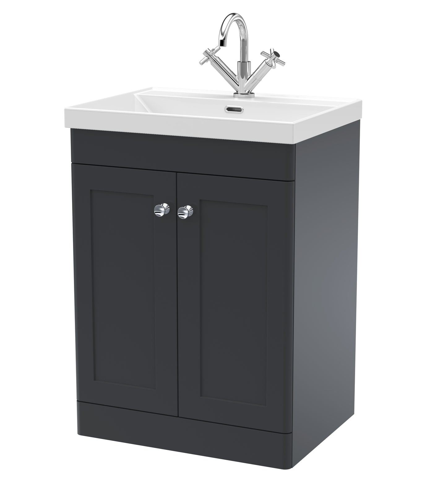 NUIE 600mm Floor Standing 2-Door Vanity with Basin - 1 Tap Hole
