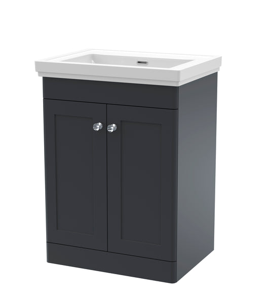 NUIE 600mm Floor Standing 2 Door Vanity & Basin 0TH