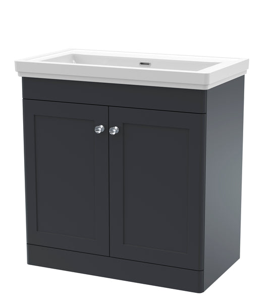 NUIE 800mm Floor Standing 2 Door Vanity & Basin 0TH