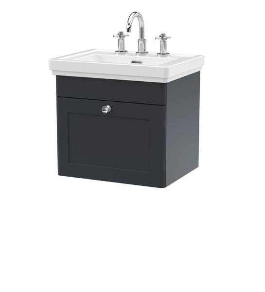 NUIE 500mm Wall Hung 1-Drawer Vanity & Basin 3TH