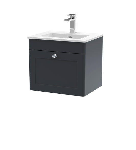 NUIE 500mm Wall Hung 1 Drawer Vanity & Basin 2