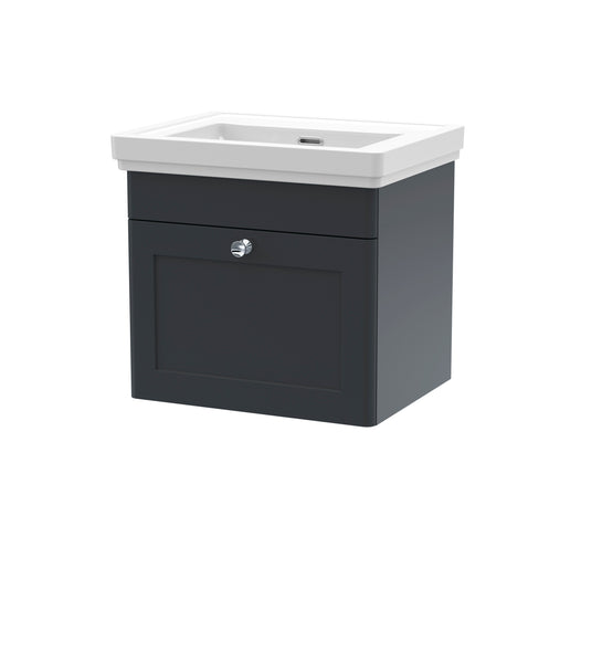 NUIE 500mm Wall Hung 1 Drawer Vanity & Basin 0TH