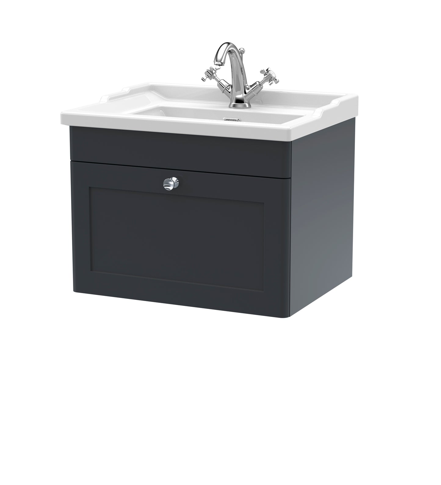 NUIE 600mm Wall Hung 1 Drawer Vanity & Basin 1TH