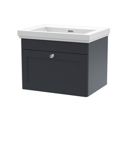 NUIE 600mm Wall Hung 1 Drawer Vanity & Basin 0TH