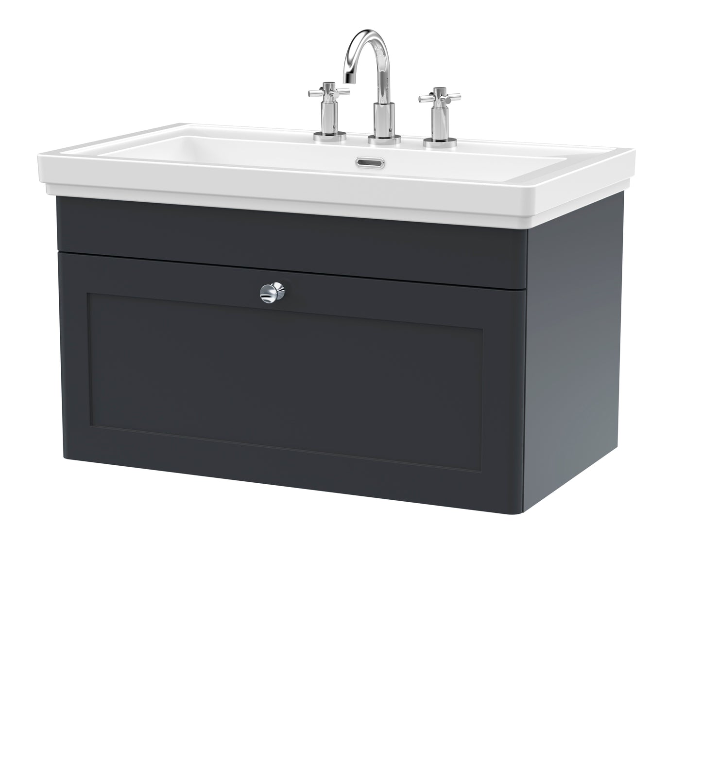 NUIE 800mm Wall Hung 1-Drawer Vanity & Basin 3TH
