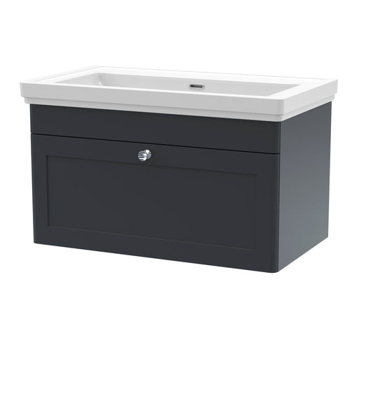 NUIE 800mm Wall Hung 1 Drawer Vanity & Basin 0TH