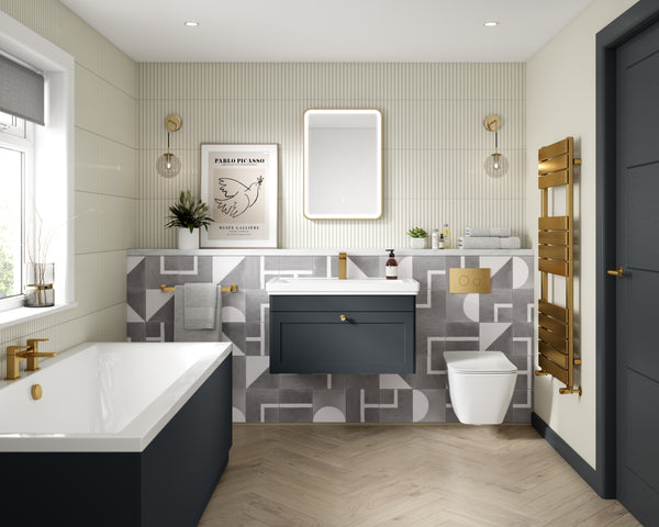 NUIE 500mm Wall Hung 1-Drawer Vanity & Basin 1TH