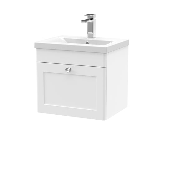 NUIE 500mm Wall Hung 1 Drawer Vanity & Basin 1