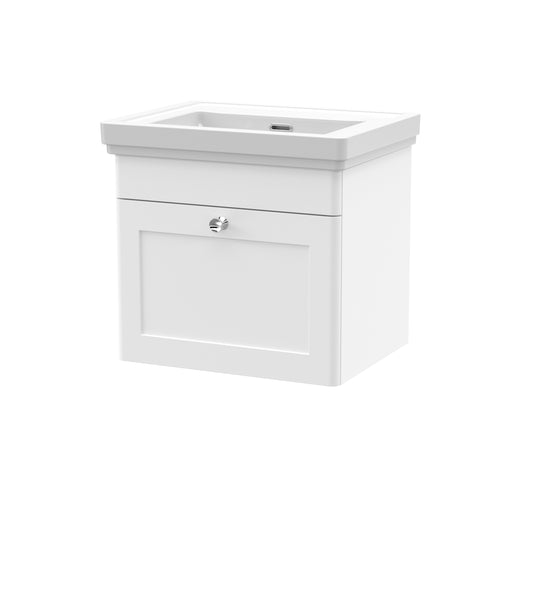 NUIE 500mm Wall Hung 1 Drawer Vanity & Basin 0TH