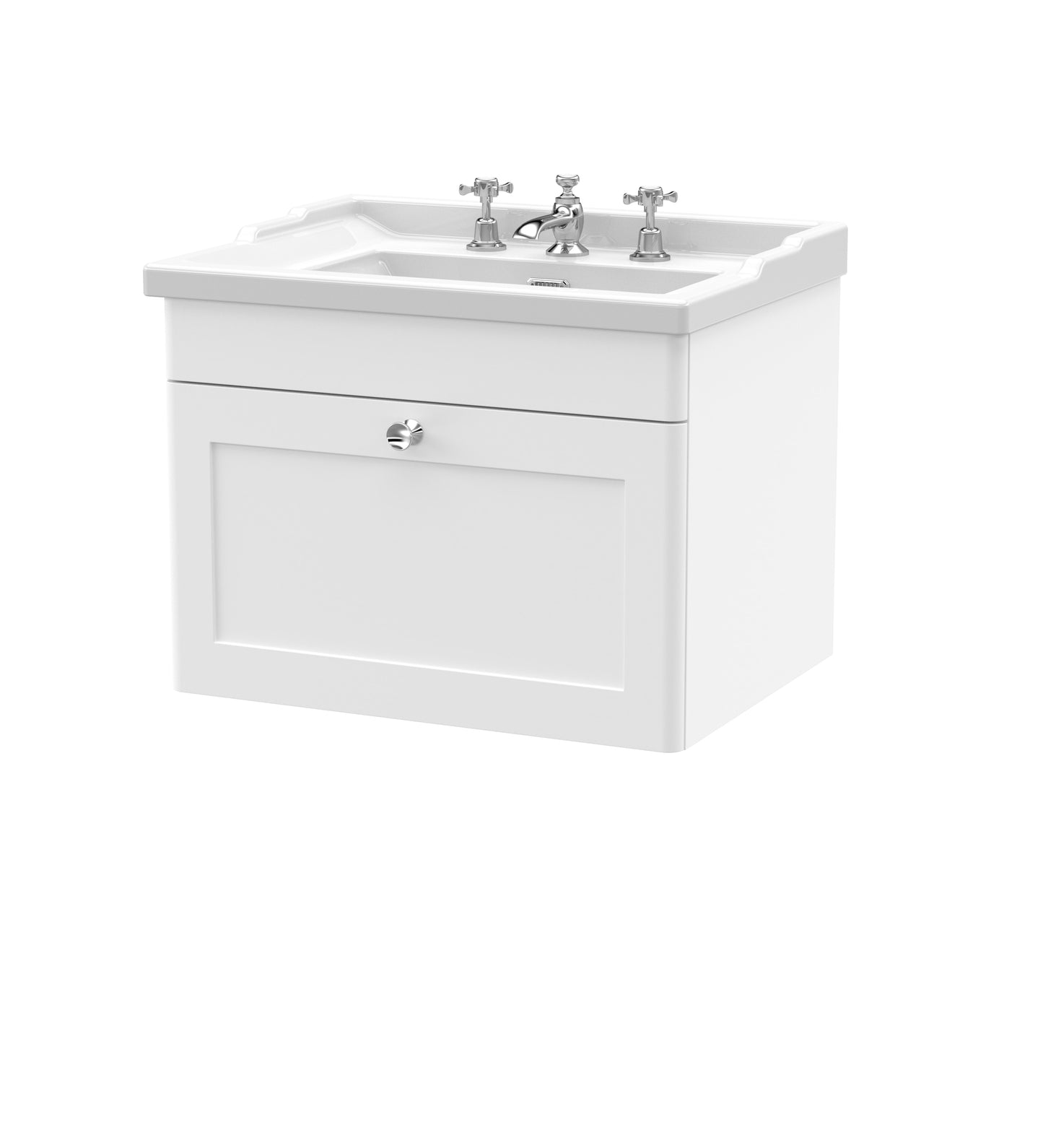 NUIE 600mm Wall Hung 1 Drawer Vanity & Basin 3TH