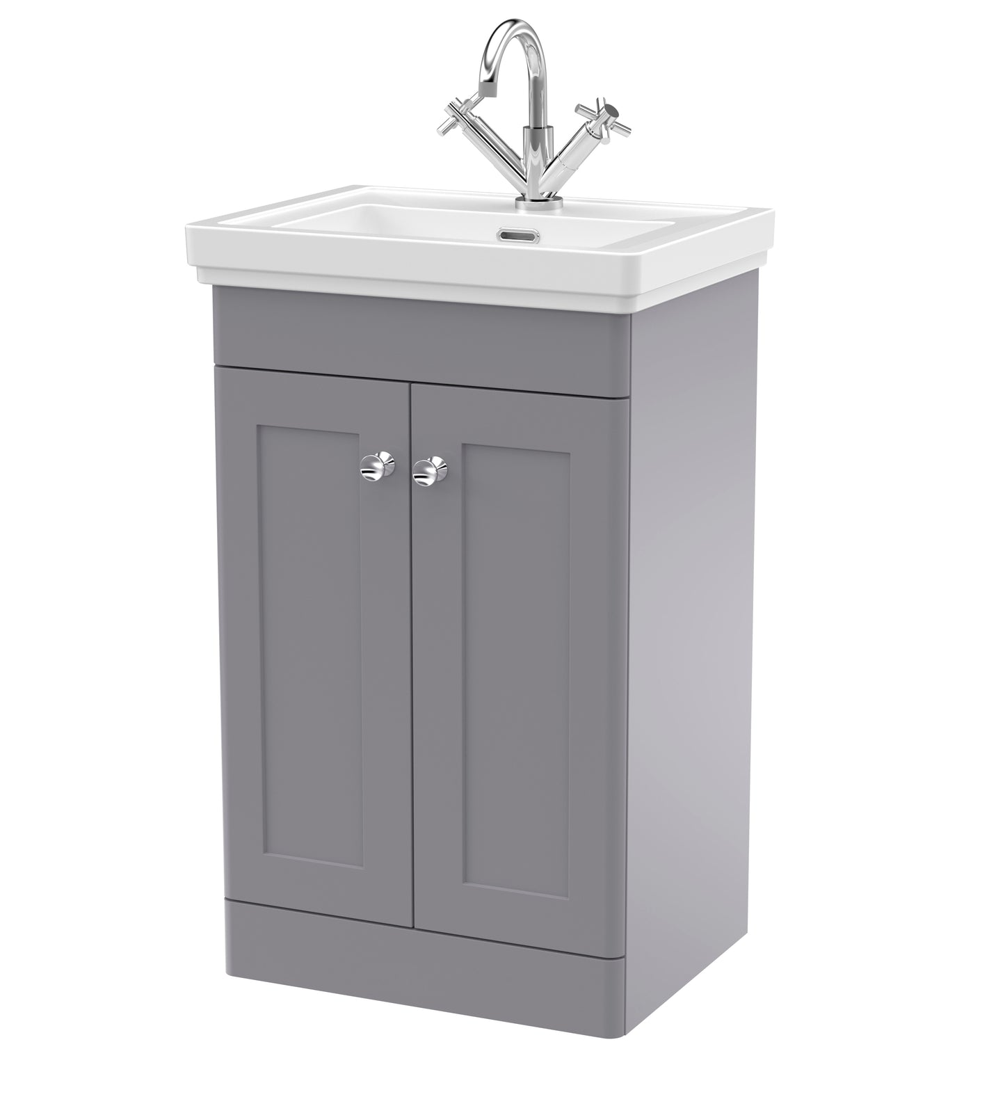 NUIE 500mm Floor Standing 2-Door Vanity & Basin 1TH