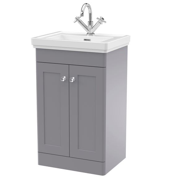 NUIE 500mm Floor Standing 2-Door Vanity & Basin 1TH