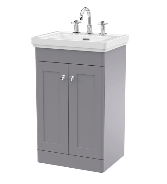 NUIE 500mm Floor Standing 2-Door Vanity & Basin 3TH