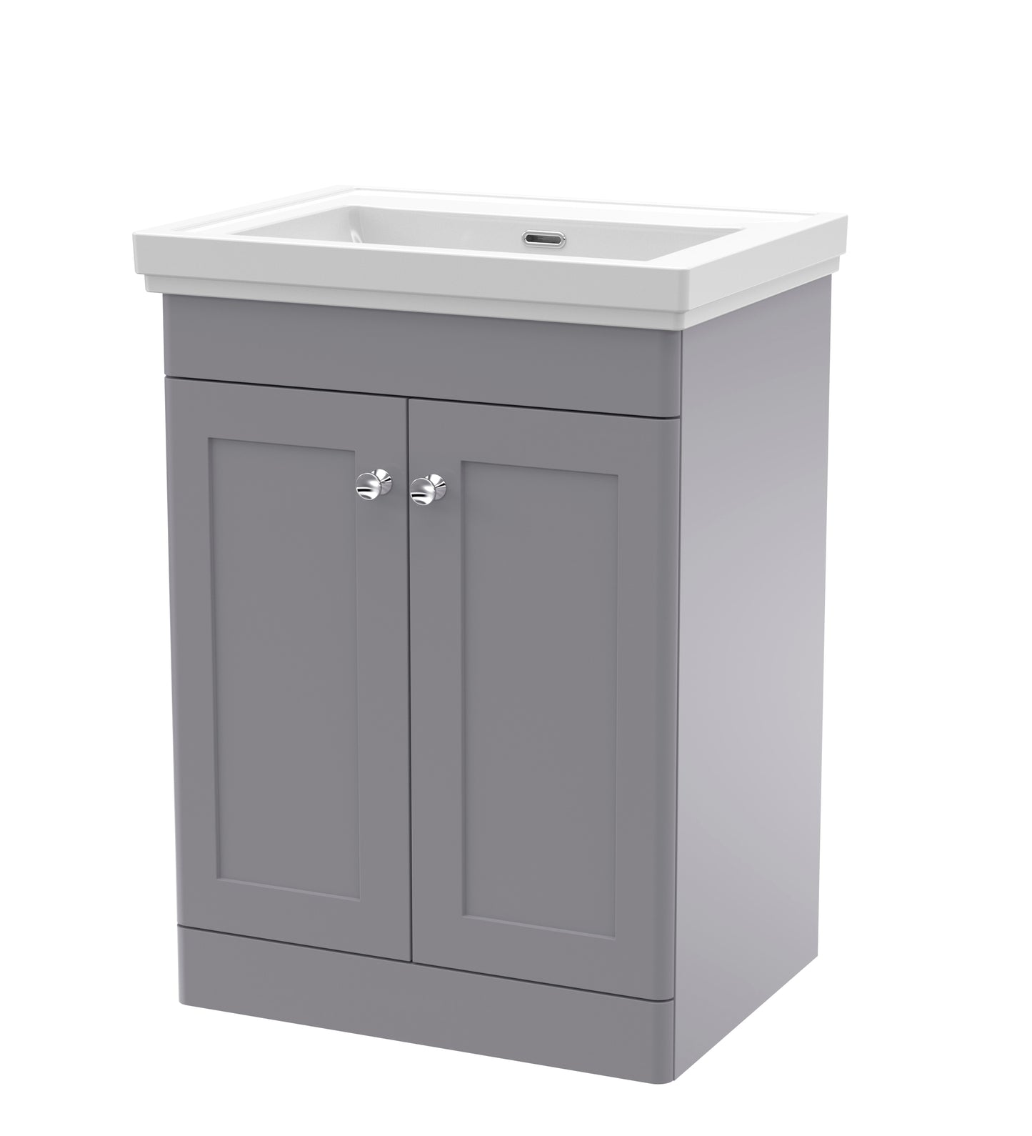 NUIE 600mm Floor Standing 2 Door Vanity & Basin 0TH