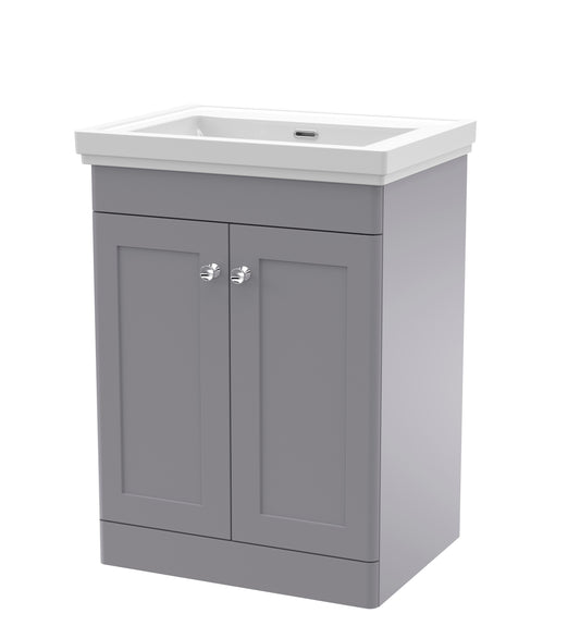NUIE 600mm Floor Standing 2 Door Vanity & Basin 0TH