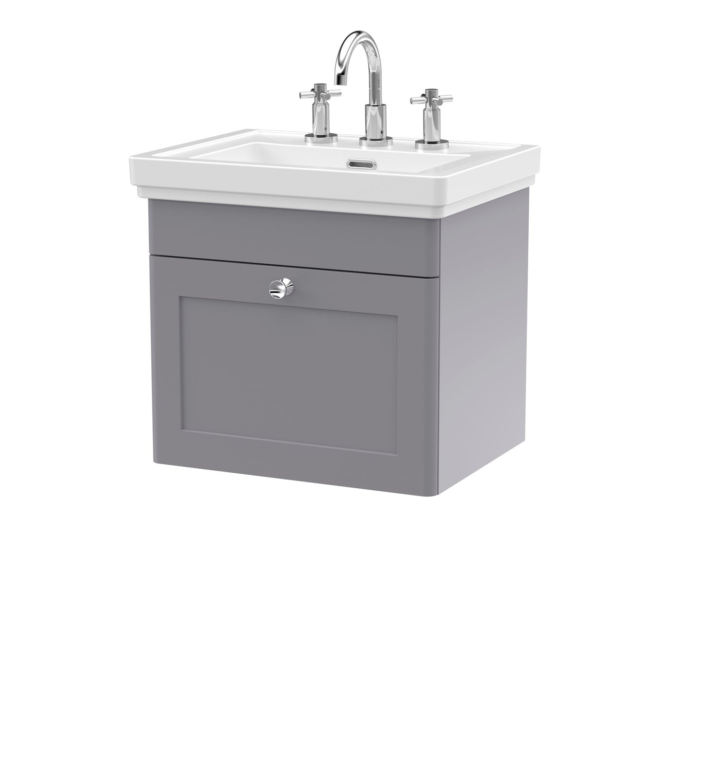 NUIE 500mm Wall Hung 1-Drawer Vanity & Basin 3TH