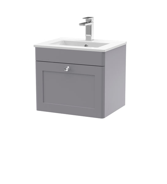 NUIE 500mm Wall Hung 1 Drawer Vanity & Basin 2