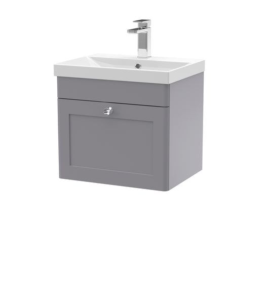 NUIE 500mm Wall Hung 1 Drawer Vanity & Basin 3