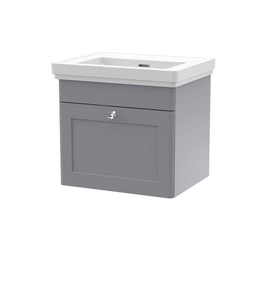 NUIE 500mm Wall Hung 1 Drawer Vanity & Basin 0TH