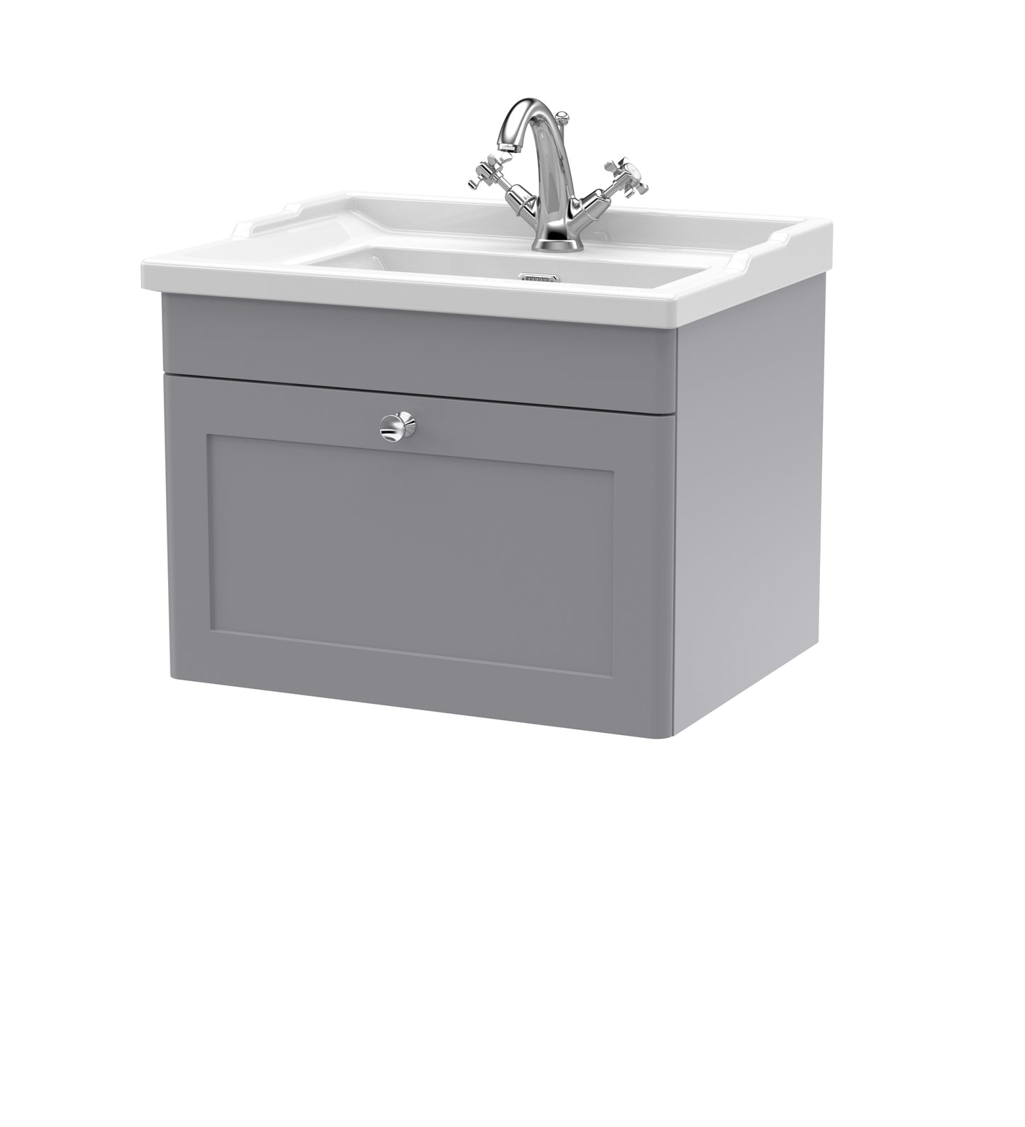 NUIE 600mm Wall Hung 1 Drawer Vanity & Basin 1TH